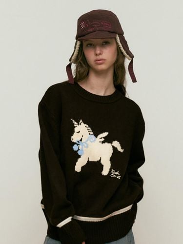 Unicorn Jacquard Knitwear [Brown] - KIRSH - Modalova