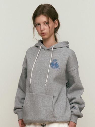 BIG DRAWING HOODIE [Melange Gray] - KIRSH - Modalova