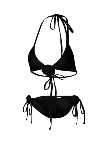 Sleek Premium Nylon Flower Bikini [] - LECYTO - Modalova