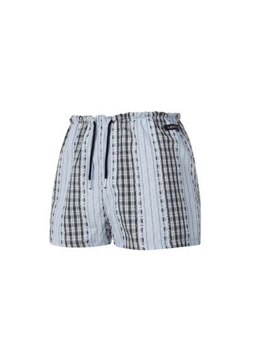 Micro Mixed String Short Pants_ [] - LECYTO - Modalova