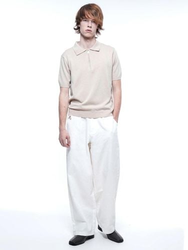 Button Wide Denim Pants - White - Chance’s noi - Modalova