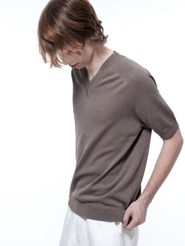 Reglan Slit V - neck Half Knit - Chance’s noi - Modalova