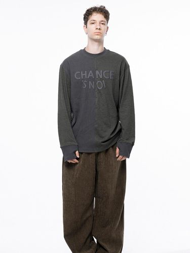 S' noi Reverse Rib Crew Neck Sweat - Khaki Charcoa - Chance’s noi - Modalova