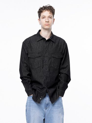 Western Pocket Denim Shirt - Black Indigo / W243SH - Chance’s noi - Modalova