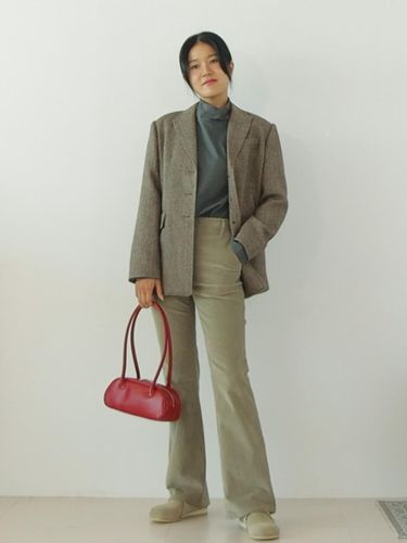 Semi-flare corduroy pants_BEIGE - ARTID - Modalova