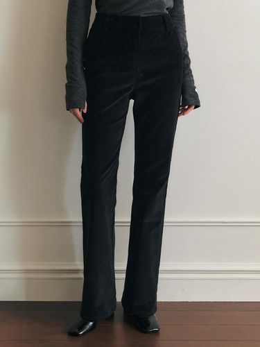 Semi-flare corduroy pants_BLACK - ARTID - Modalova