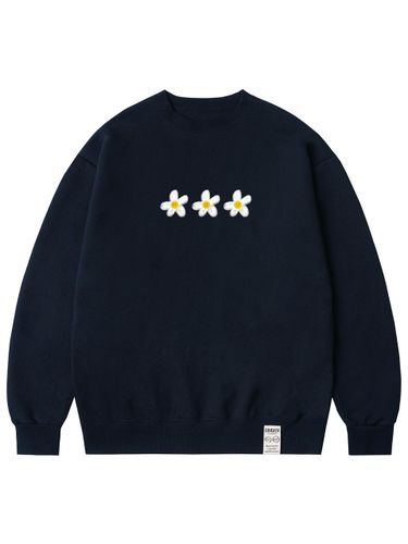 Unisex Cotton-Polyester Flower Print Sweatshirt [] - GRAVER - Modalova