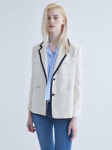 Color Two-Button Jacket N241MWJ203 - NICE CLAUP - Modalova