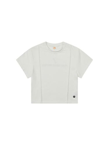 Pintuck Cropped T-shirt White - FIVELINE - Modalova