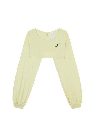 Micro Crop Long Sleeve Tee yellow - FIVELINE - Modalova