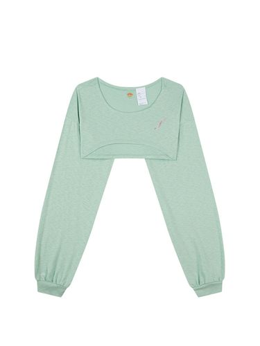 Micro crop Long Sleeve Tee_Light Sage - FIVELINE - Modalova