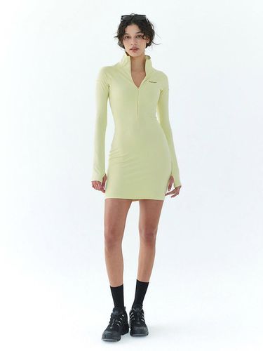 Zip-up jersey dress Buttery Yellow - FIVELINE - Modalova