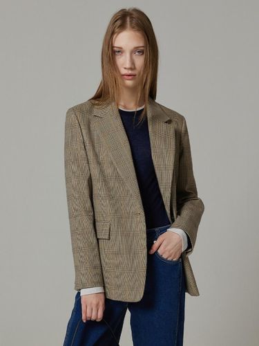 One button check jacket N233MWJ804 - NICE CLAUP - Modalova