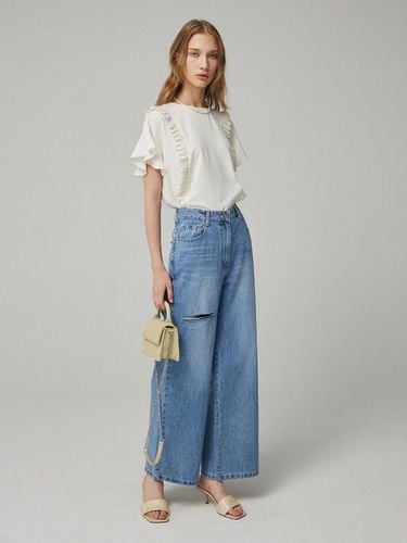 Cutting straight denim pants N232PWN411 - NICE CLAUP - Modalova