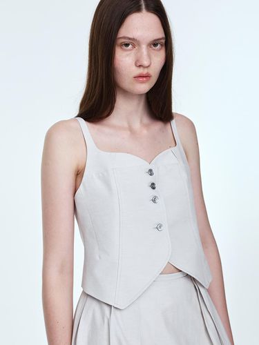 Tulip Line Bustier _ Light Grey - mu:arvo - Modalova