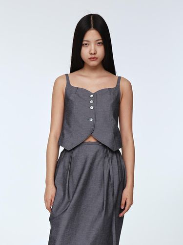 Tulip Line Bustier _ Dark Grey - mu:arvo - Modalova