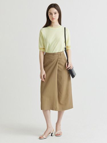 Belted Slit Skirt N242MWS415 - NICE CLAUP - Modalova