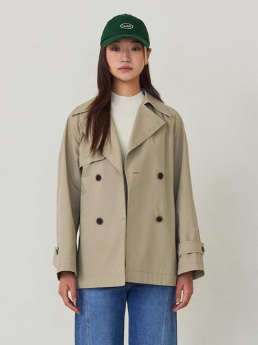 Half-Length Trench Coat A243MWY701 - NICE CLAUP - Modalova