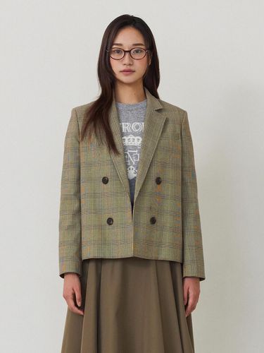 Checkered Double Jacket A243PWJ804 - NICE CLAUP - Modalova