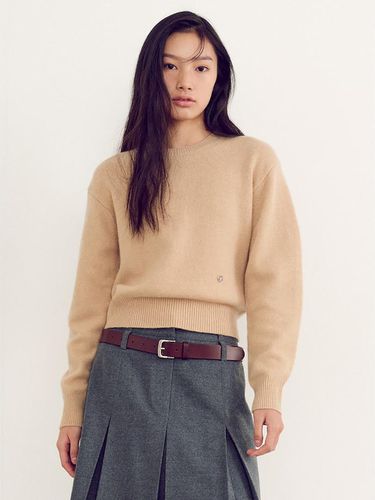 Wool Round Knit Pullover - kuho plus - Modalova