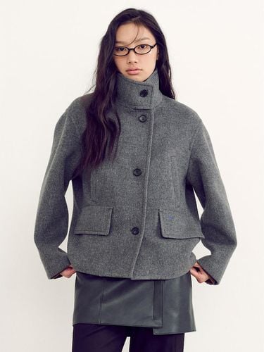 Signature Cocoon Short Coat - Grey - kuho plus - Modalova