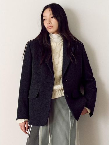 Back Detail Tailored Wool Jacket - kuho plus - Modalova