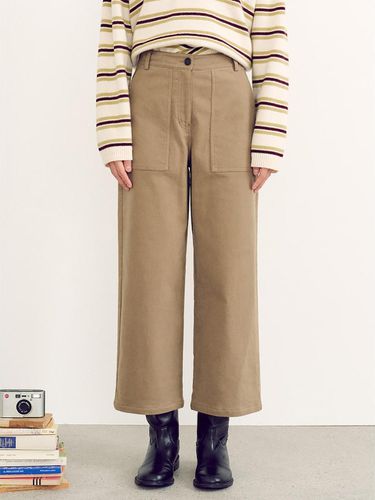 Warm Cotton Easy Pants - Khaki - kuho plus - Modalova