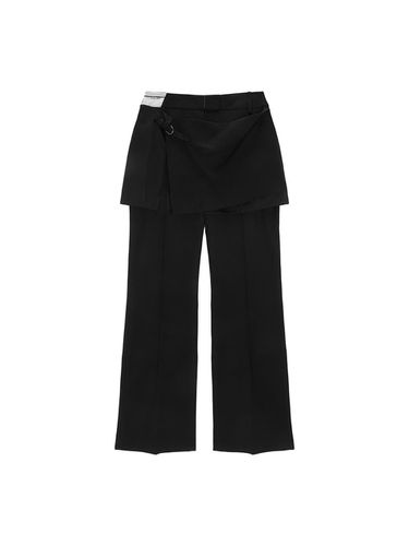 SLIT POINT SKIRT TROUSER IN BLACK - Matin Kim - Modalova