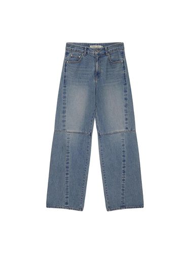 SIDE WASHED DENIM PANTS IN BLUE - Matin Kim - Modalova