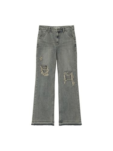 SEMI BOOTS CUT DAMAGE DENIM PANTS IN - Matin Kim - Modalova