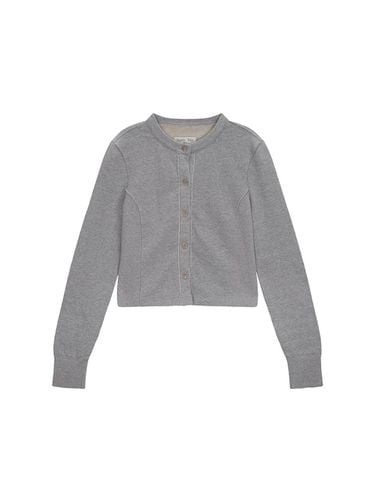 RIB POINT JERSEY CARDIGAN IN GREY - Matin Kim - Modalova