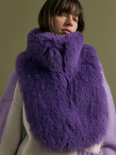 FLO fur dicky muffler [purple] - molliolli - Modalova