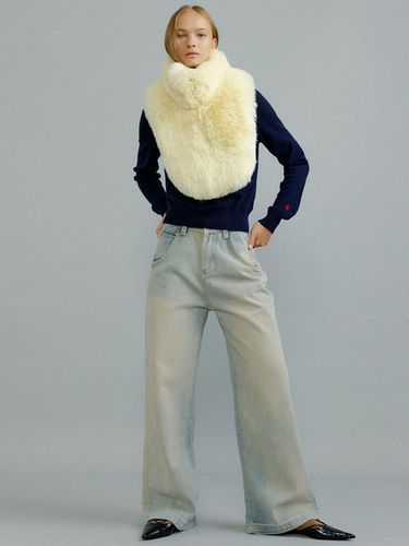 FLO fur dicky muffler [pear sorbet] - molliolli - Modalova