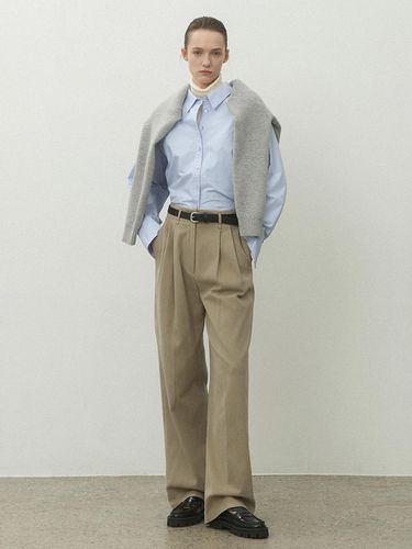 ESSENTIAL WARM CHINO TWO TUCK PANTS (PT-5610) - Atelier Nain - Modalova