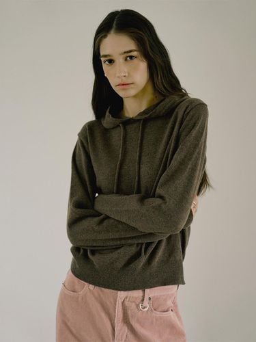 FINE WOOL KNIT HOODIE - LOVLOV - Modalova