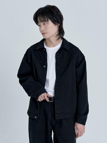 Division Denim Jacket (Black) - inexcis - Modalova