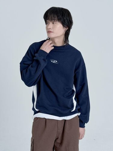 Block Logo Sweat Shirts (Navy) - inexcis - Modalova