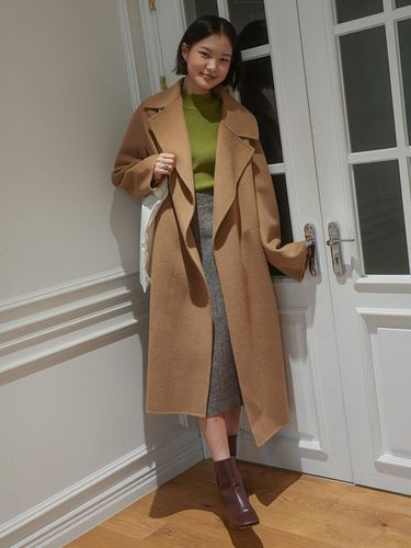 Belted Long Coat N244XWCA48 - NICE CLAUP - Modalova