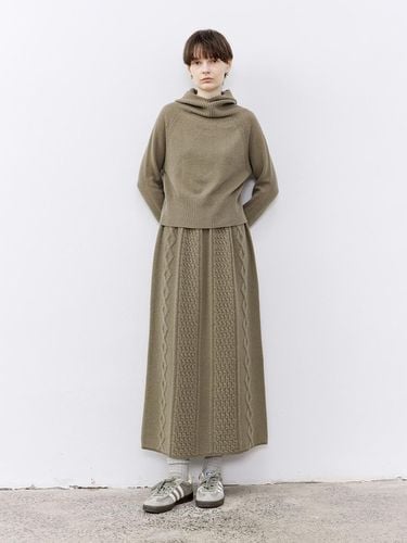 TG_Cable woolen knit skirt - tageechita - Modalova