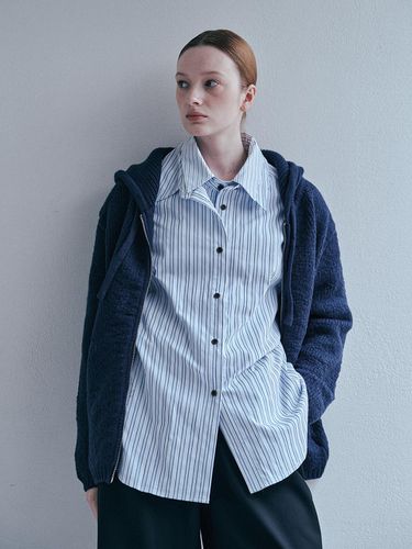 BA_Double layer stripe shirt_BLUE - PIA STUDIO - Modalova