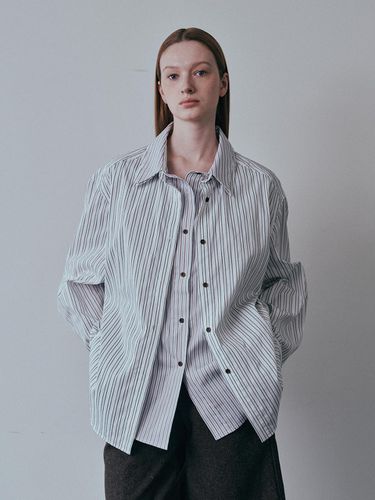 BA_Double layer stripe shirt_WHITE - PIA STUDIO - Modalova