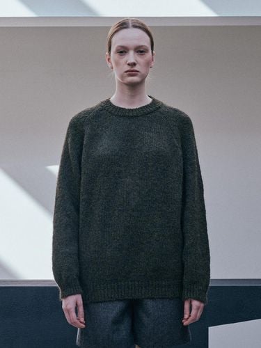 BA_Winter crew neck knit sweater_GREEN - PIA STUDIO - Modalova