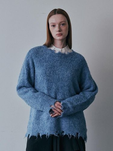 BA_Solid color knit sweater_BLUE - PIA STUDIO - Modalova