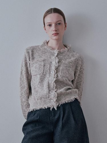 BA_Classic tweed cardigan_BEIGE - PIA STUDIO - Modalova