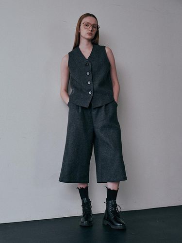 BA_Winter suit vest pants set_CHARCOAL - PIA STUDIO - Modalova