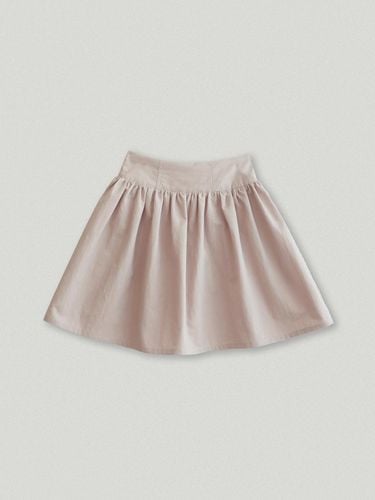 Shirring flared mini skirt_pink - AARAN - Modalova