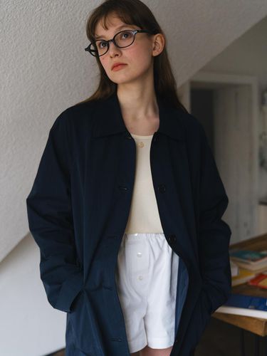 Raglan half coat_navy - AARAN - Modalova