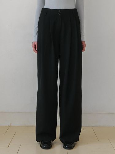 Two button slacks_black - AARAN - Modalova