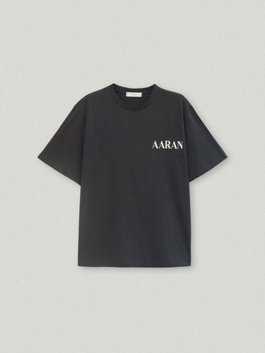 Logo oversized fit t shirt_charcoal - AARAN - Modalova