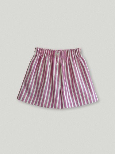 Striped trunk short pants_purple - AARAN - Modalova